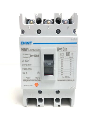 Disjuntor De Cx Mold Tripolar 100A 25Ka 380V