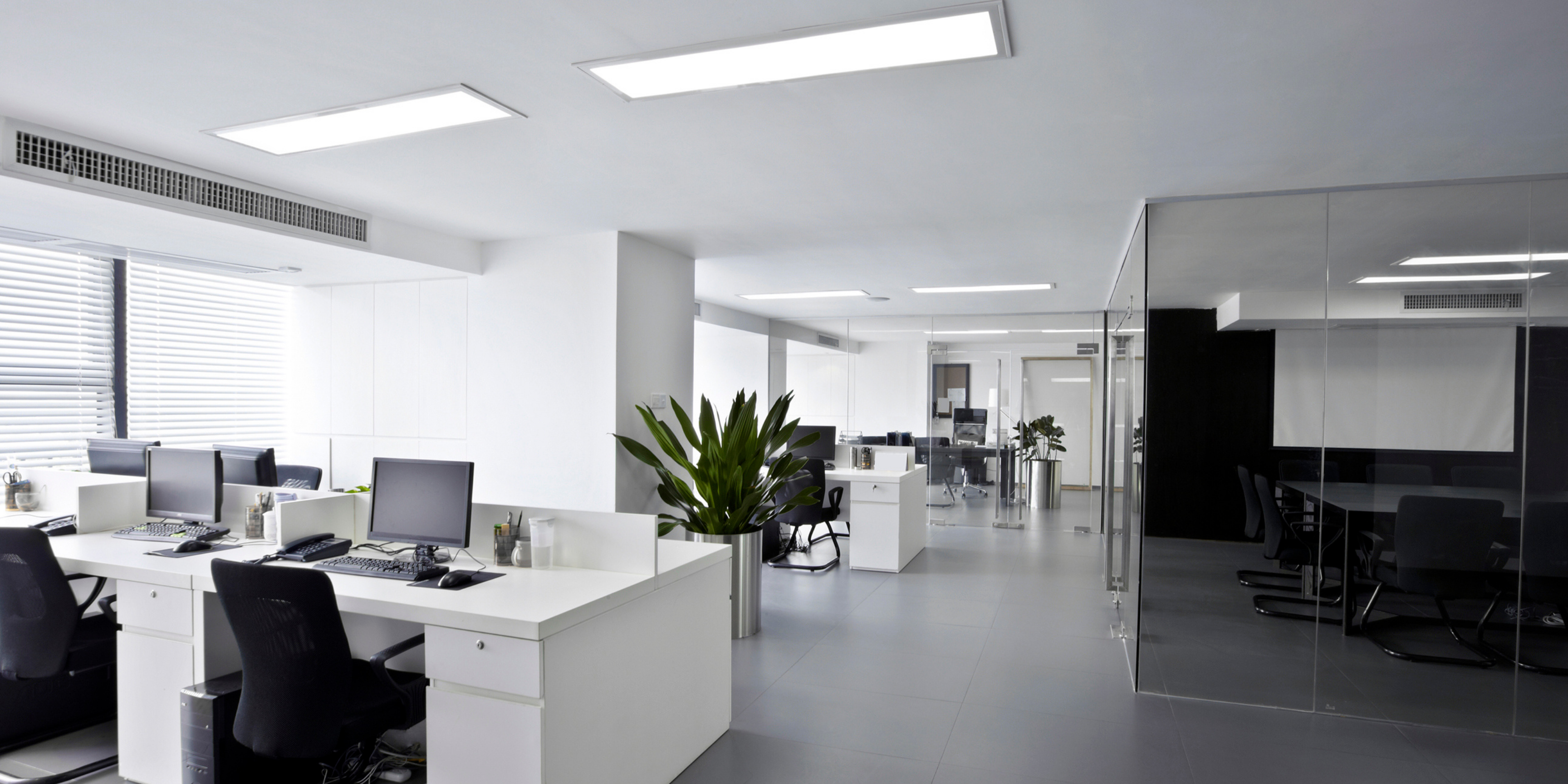 Iluminação do escritório