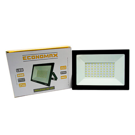 PROJETOR LED  50W 6500K - IP65 BIVOLT - ECONOMAX